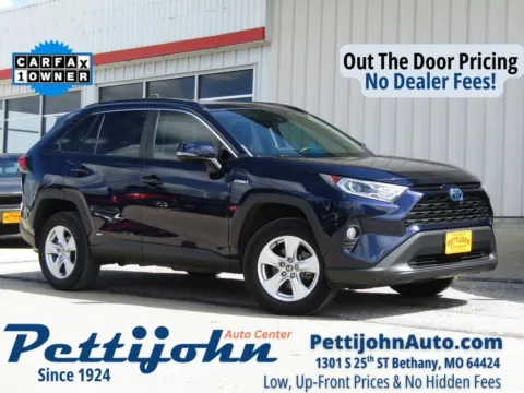 Blue 2021 Toyota RAV4 Hybrid XLE for sale in Bethany, MO