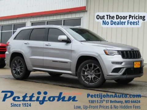 Silver 2021 Jeep Grand Cherokee Overland for sale in Bethany, MO