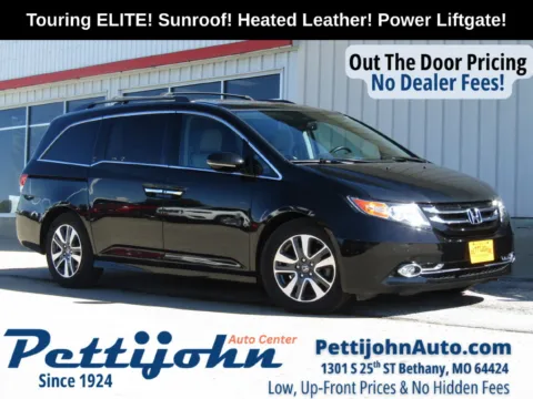 Black 2016 Honda Odyssey Touring Elite for sale in Bethany, MO
