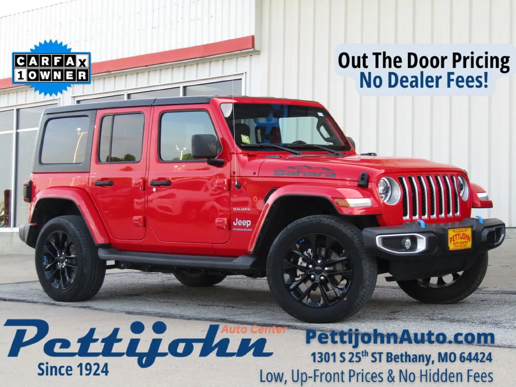 Gray 2023 Jeep Wrangler Sahara 4xe for sale in Bethany, MO