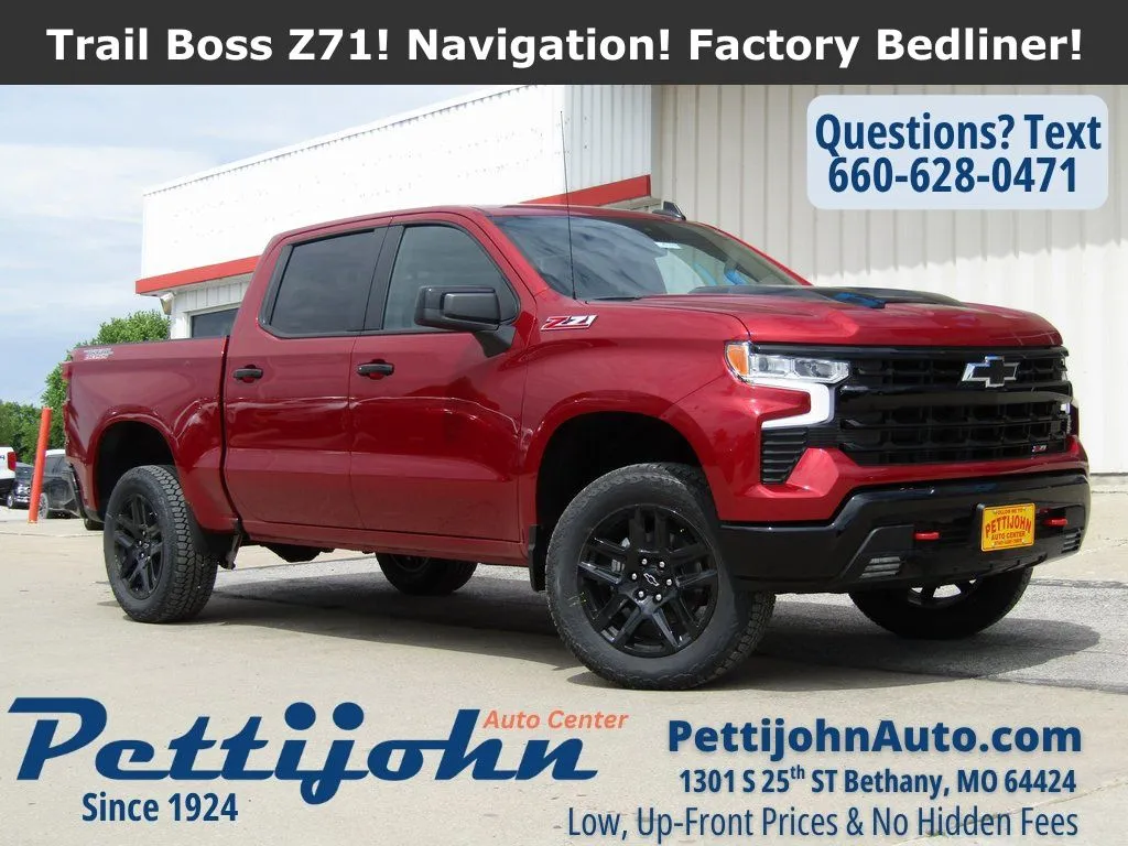 Red 2025 Chevrolet Silverado 1500 LT Trail Boss for sale in Bethany, MO