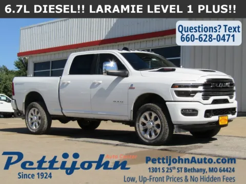White 2025 Ram 2500 Laramie for sale in Bethany, MO