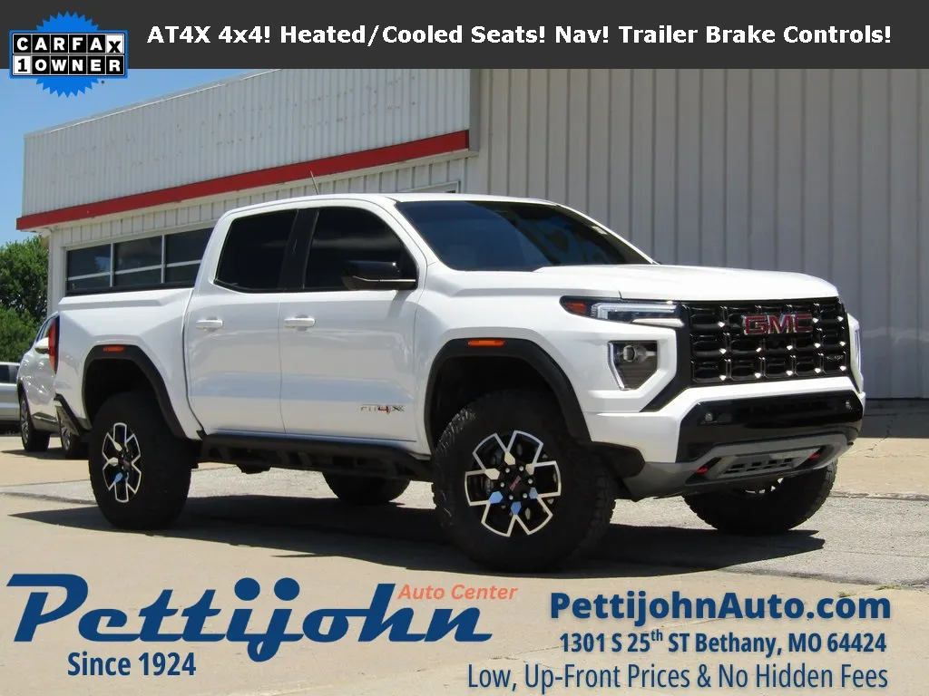 Used 2024 GMC Canyon AT4X with VIN 1GTP6EEK7R1141093 for sale in Kansas City
