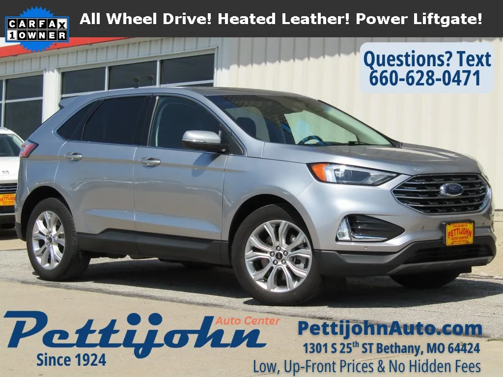Silver 2024 Ford Edge Titanium for sale in Bethany, MO