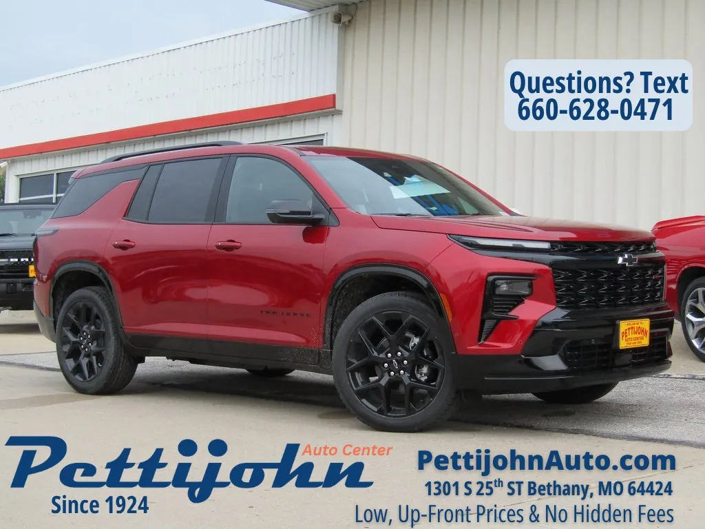 Red 2026 Chevrolet Traverse RS for sale in Bethany, MO