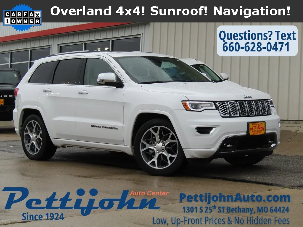 White 2020 Jeep Grand Cherokee Overland for sale in Bethany, MO