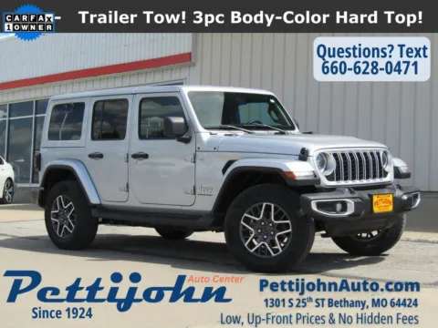 Silver 2024 Jeep Wrangler Sahara for sale in Bethany, MO