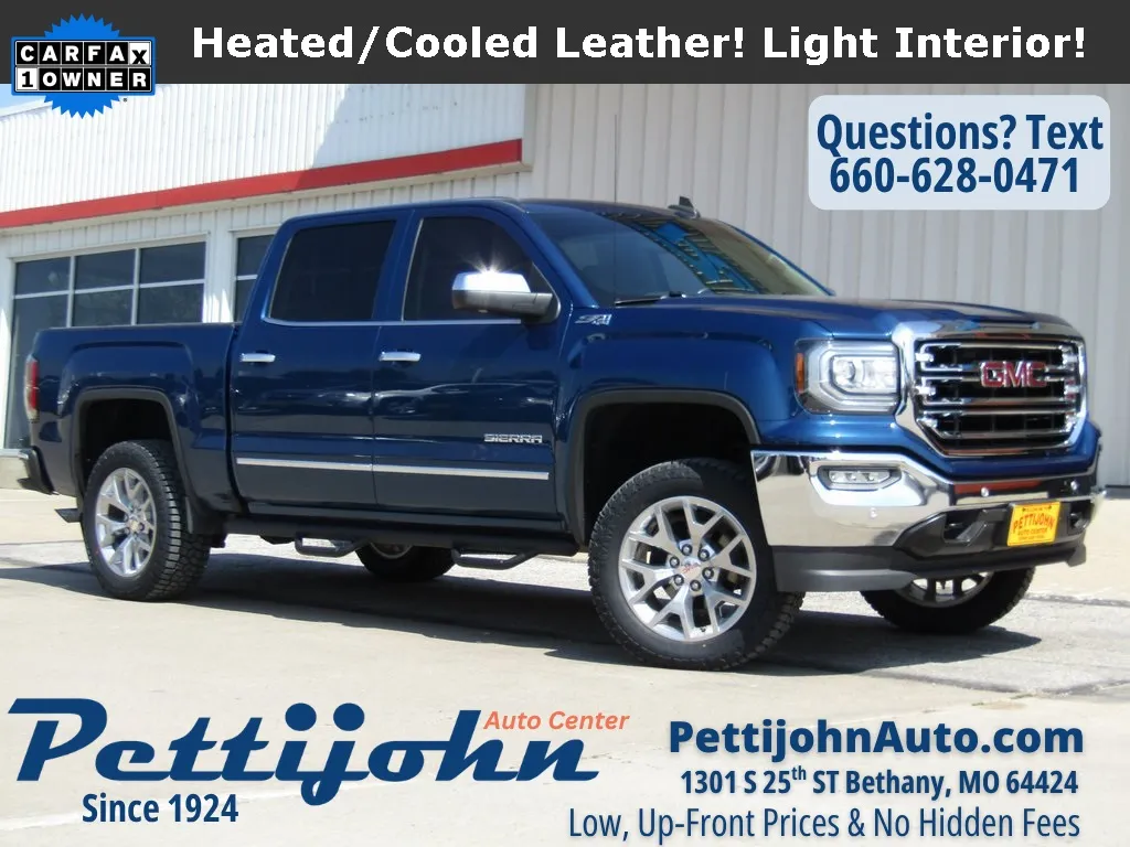 Used 2018 GMC Sierra 1500 SLT with VIN 3GTU2NEJ6JG405741 for sale in Kansas City