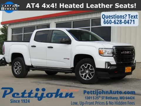 White 2021 GMC Canyon AT4 w/Leather for sale in Bethany, MO