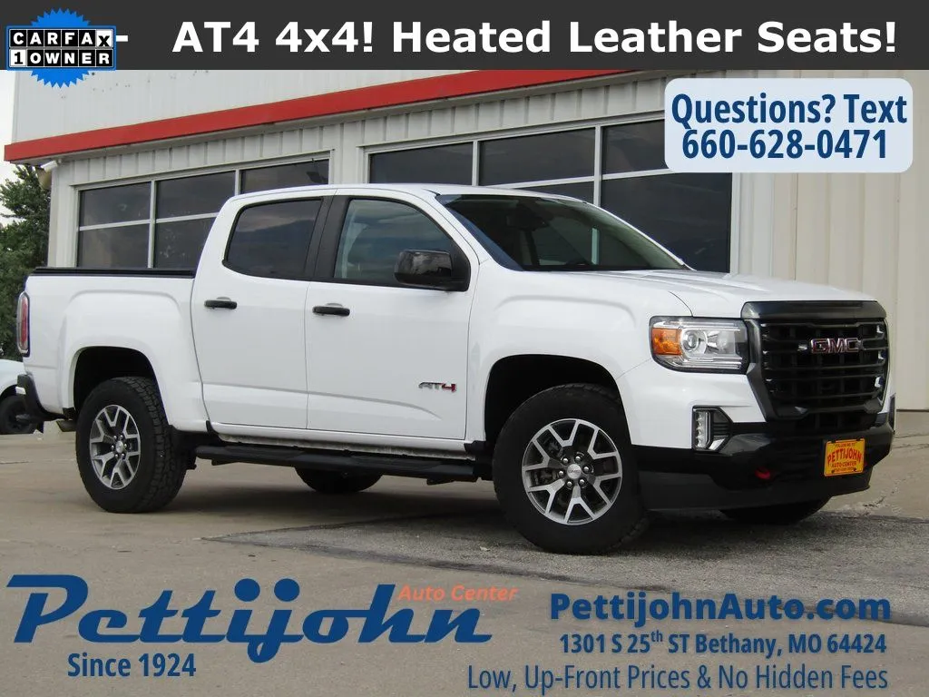White 2021 GMC Canyon AT4 w/Leather for sale in Bethany, MO