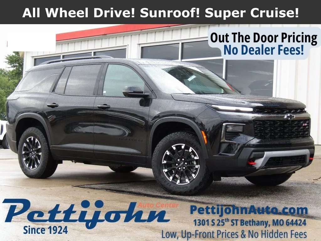 Black 2026 Chevrolet Traverse Z71 for sale in Bethany, MO
