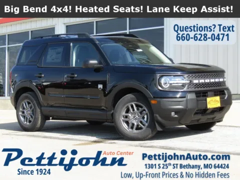 Black 2025 Ford Bronco Sport Big Bend for sale in Bethany, MO