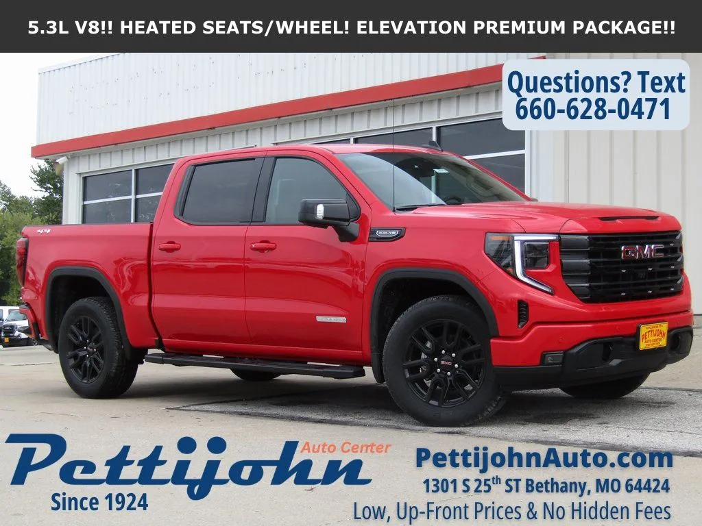 Red 2026 GMC Sierra 1500 Elevation for sale in Bethany, MO