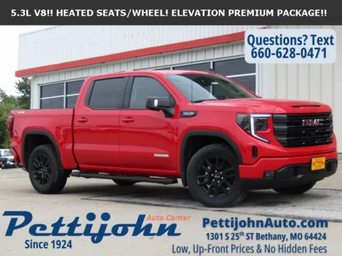 Red 2026 GMC Sierra 1500 Elevation for sale in Bethany, MO