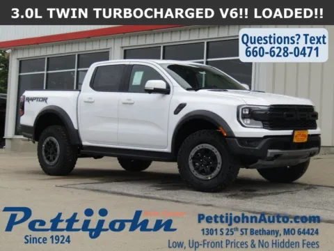 White 2025 Ford Ranger Raptor for sale in Bethany, MO