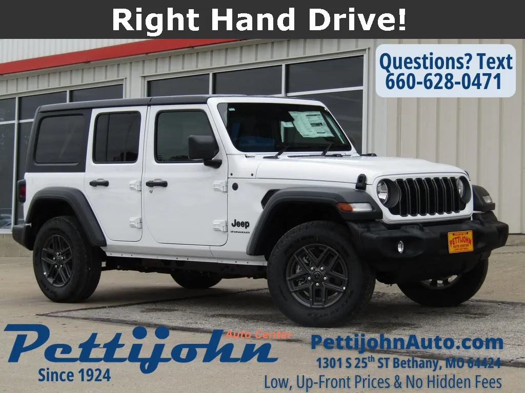 White 2026 Jeep Wrangler Sport RHD for sale in Bethany, MO