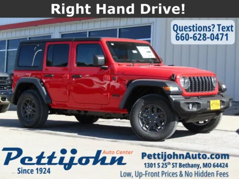 Red 2026 Jeep Wrangler Sport RHD for sale in Bethany, MO