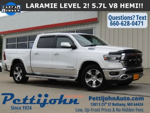 White 2022 Ram 1500 Laramie for sale in Bethany, MO