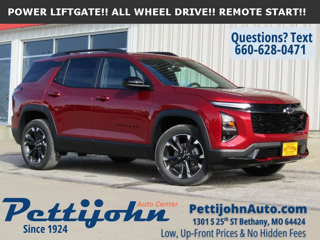 Red 2026 Chevrolet Equinox RS for sale in Bethany, MO