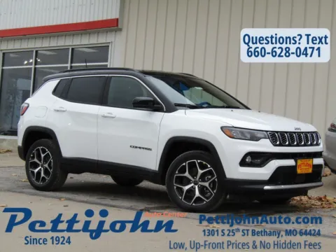 White 2026 Jeep Compass Limited for sale in Bethany, MO