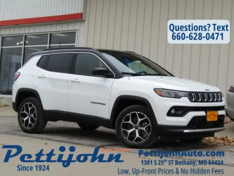 White 2026 Jeep Compass Limited for sale in Bethany, MO
