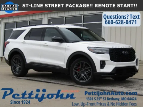 White 2025 Ford Explorer ST-Line for sale in Bethany, MO