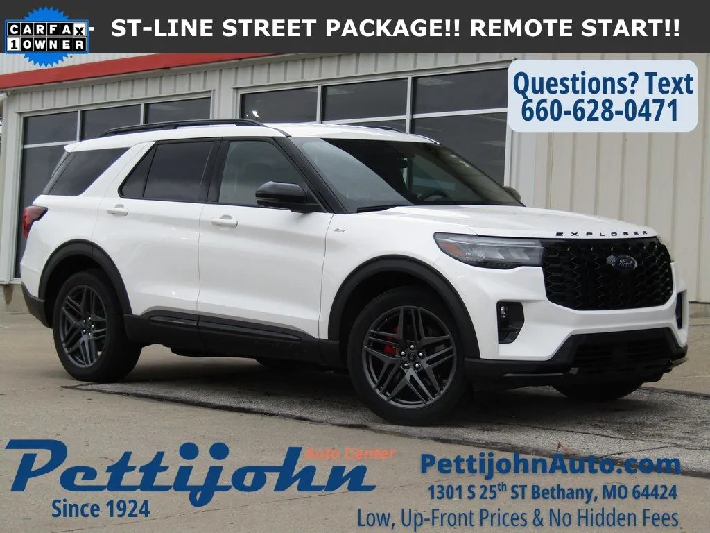 White 2025 Ford Explorer ST-Line for sale in Bethany, MO