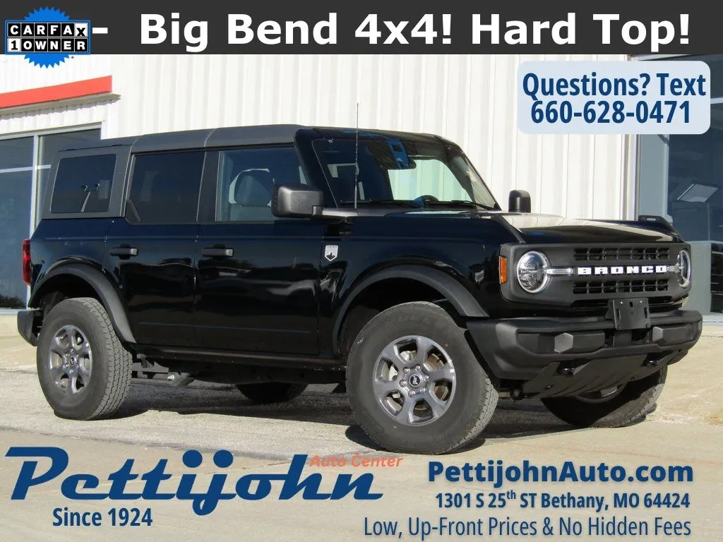 Black 2025 Ford Bronco Big Bend for sale in Bethany, MO