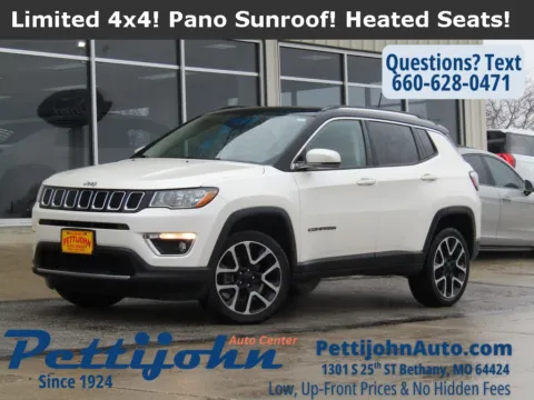 White 2017 Jeep New Compass Limited for sale in Bethany, MO