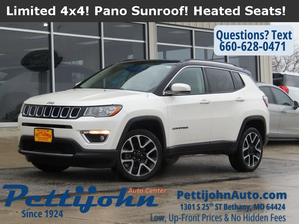 White 2017 Jeep New Compass Limited for sale in Bethany, MO