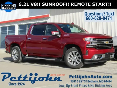 Red 2021 Chevrolet Silverado 1500 High Country for sale in Bethany, MO