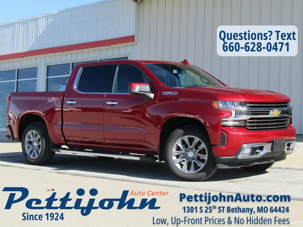 Used 2021 Chevrolet Silverado 1500 High Country with VIN 1GCUYHEL6MZ394441 for sale in Kansas City