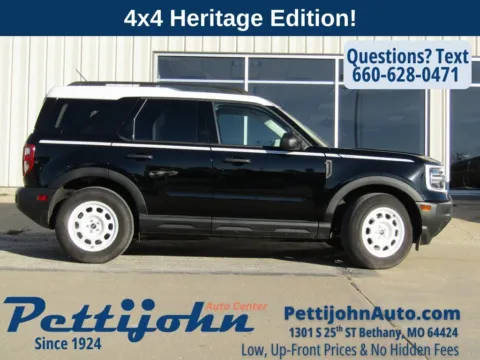 Photos of 2025 Ford Bronco Sport Heritage for sale in Bethany, MO at Pettijohn Auto Center