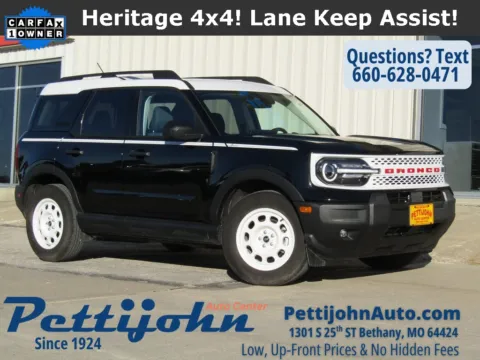 Black 2025 Ford Bronco Sport Heritage for sale in Bethany, MO