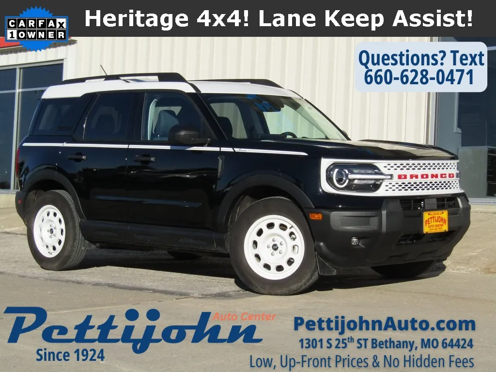 Black 2025 Ford Bronco Sport Heritage for sale in Bethany, MO