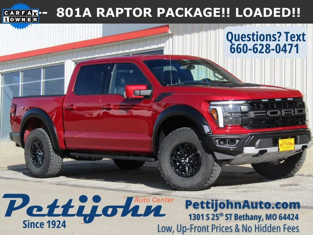 Used 2024 Ford F-150 Raptor with VIN 1FTFW1RGXRFA19308 for sale in Kansas City