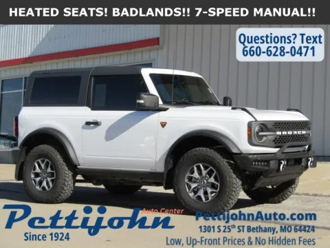 White 2022 Ford Bronco Badlands for sale in Bethany, MO