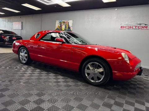 Red 2002 Ford Thunderbird Deluxe 2dr Convertible for sale in Las Vegas, NV
