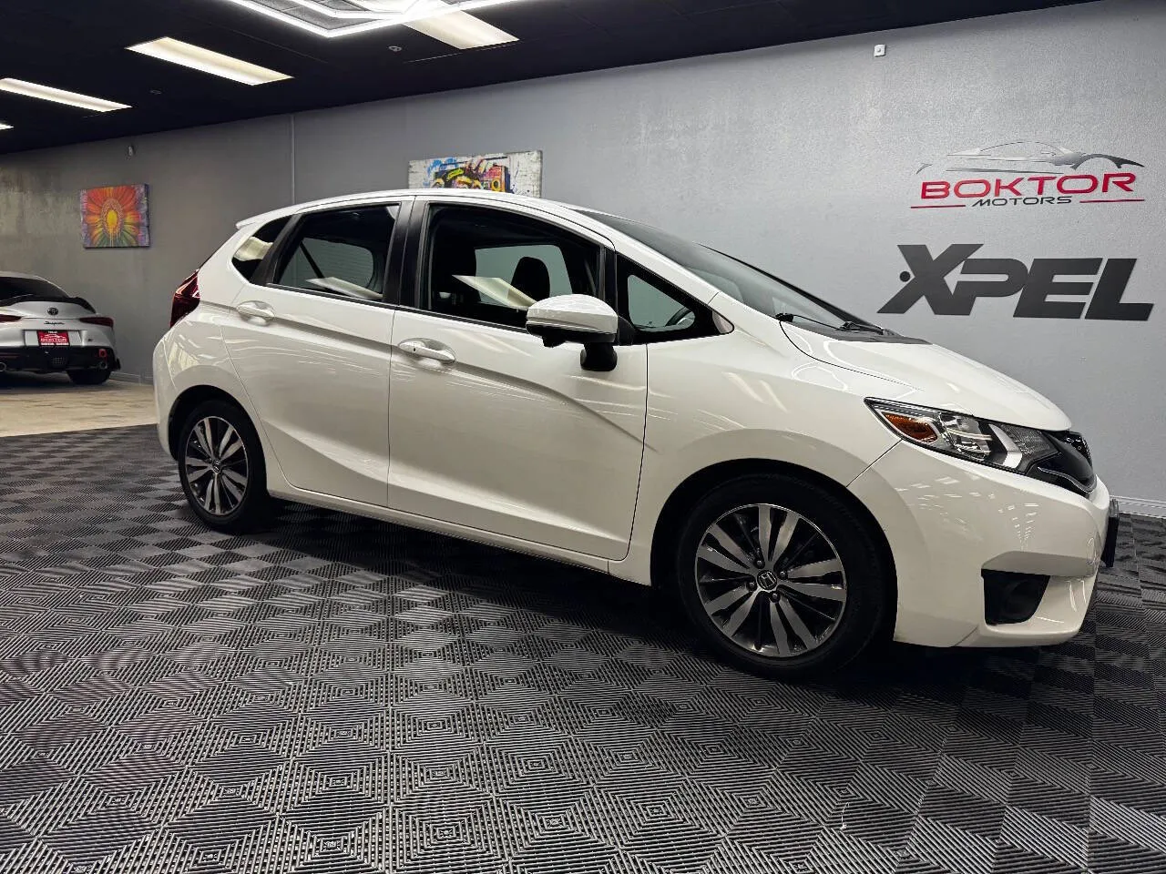 White 2015 Honda Fit EX 4dr Hatchback CVT for sale in Las Vegas, NV