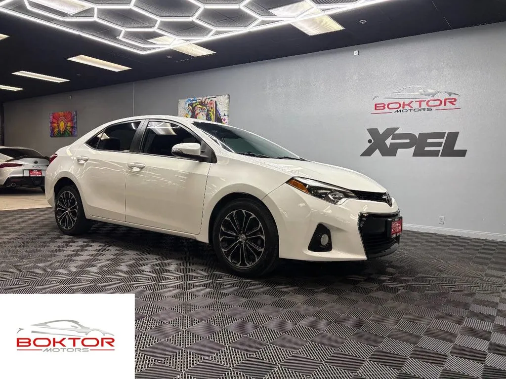 White 2015 Toyota Corolla S Premium for sale in Las Vegas, NV