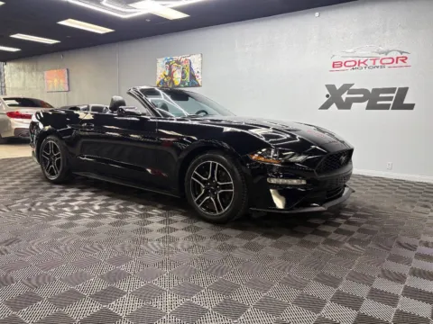 Black 2020 Ford Mustang EcoBoost Premium 2dr Convertible for sale in Las Vegas, NV