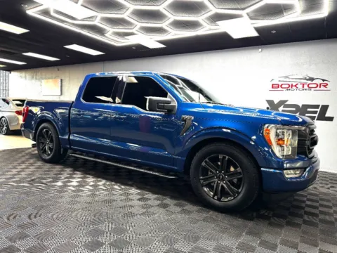 Blue 2022 Ford F-150 XLT 4x2 4dr SuperCrew 5.5 ft. SB for sale in Las Vegas, NV