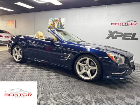 Blue 2015 Mercedes-Benz SL-Class SL 550 for sale in Las Vegas, NV