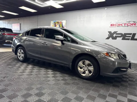 Gray 2013 Honda Civic LX 4dr Sedan 5A for sale in Las Vegas, NV