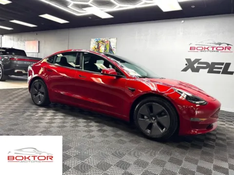 Red 2021 Tesla Model 3 Standard Range Plus for sale in Las Vegas, NV
