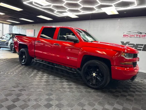 Red 2018 Chevrolet Silverado 1500 Custom for sale in Las Vegas, NV