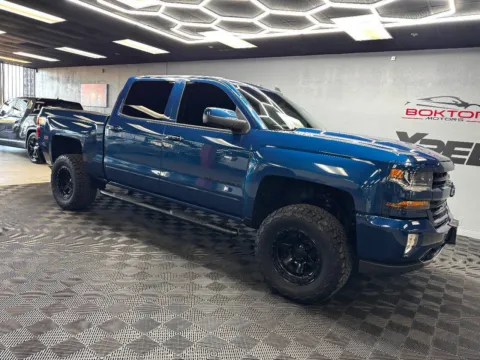 Blue 2018 Chevrolet Silverado 1500 LT 4x4 4dr Crew Cab 5.8 ft. SB for sale in Las Vegas, NV