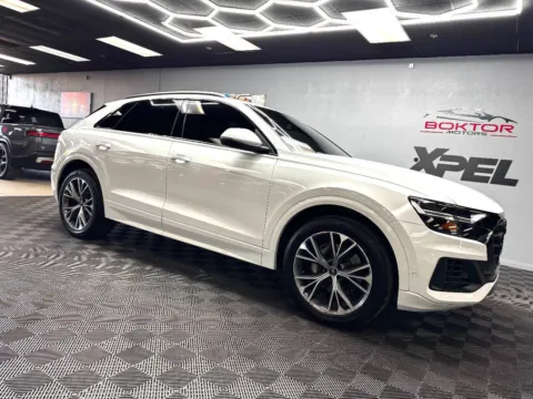 White 2021 Audi Q8 quattro Premium 55 TFSI AWD 4dr SUV for sale in Las Vegas, NV