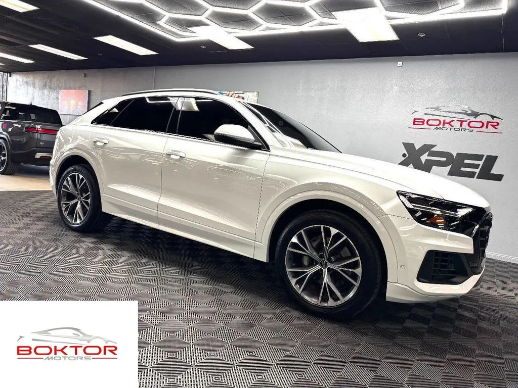 White 2021 Audi Q8 55 Premium for sale in Las Vegas, NV