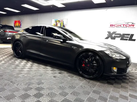 Black 2015 Tesla Model S 85D AWD 4dr Liftback for sale in Las Vegas, NV